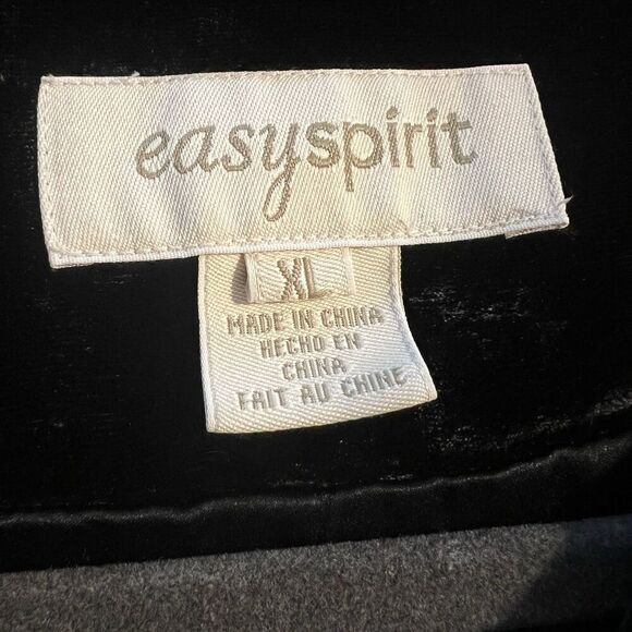 Easyspirit Women’s Velvet Jacket XL Embroidered Dolman Sleeve Whymsigoth - Picture 3 of 6